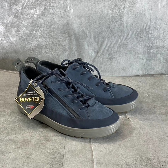 Ecco Women's Marine Yak Nubuck Soft 7 Tred Zip Gore-Tex Sneakers SZ 5-5.5 - Picture 2 of 7